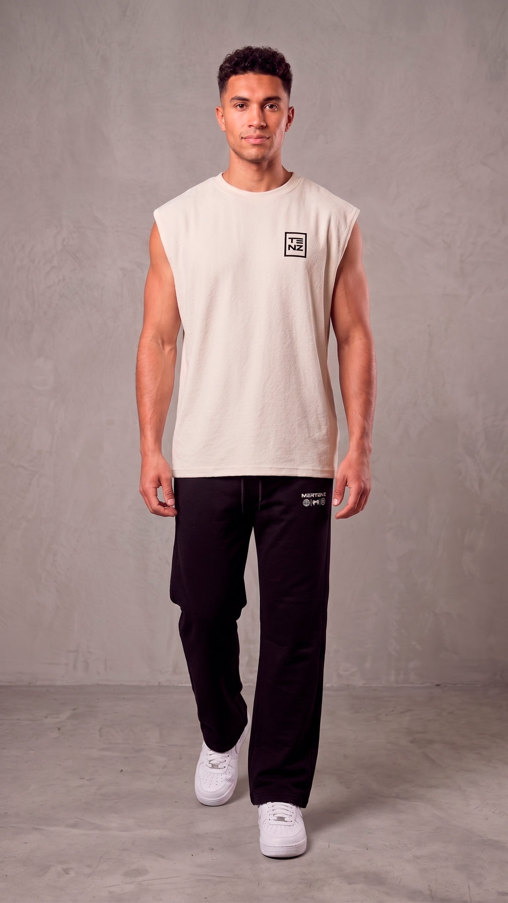 Camiseta maga corta beige clara