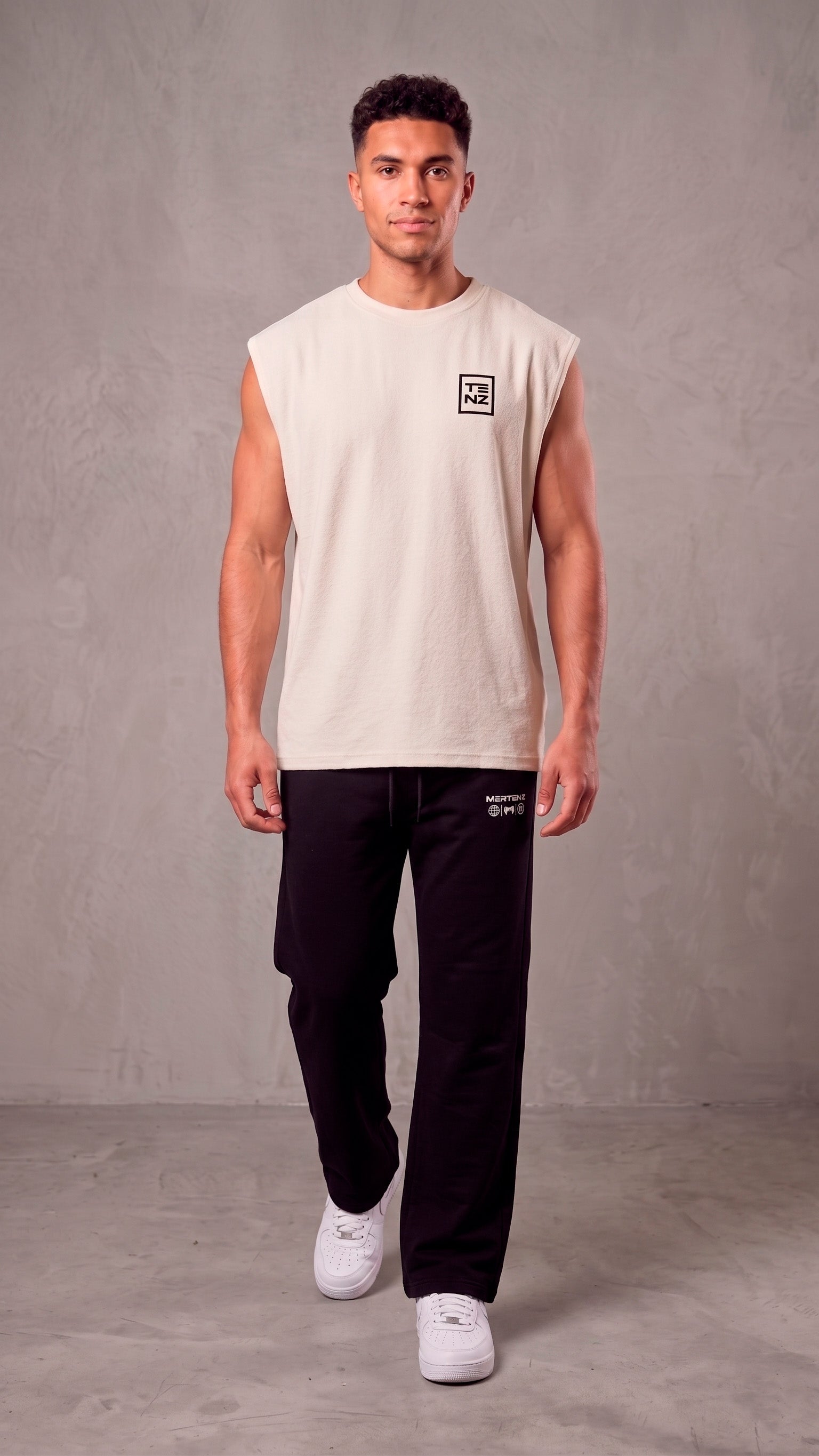 Camiseta maga corta beige clara