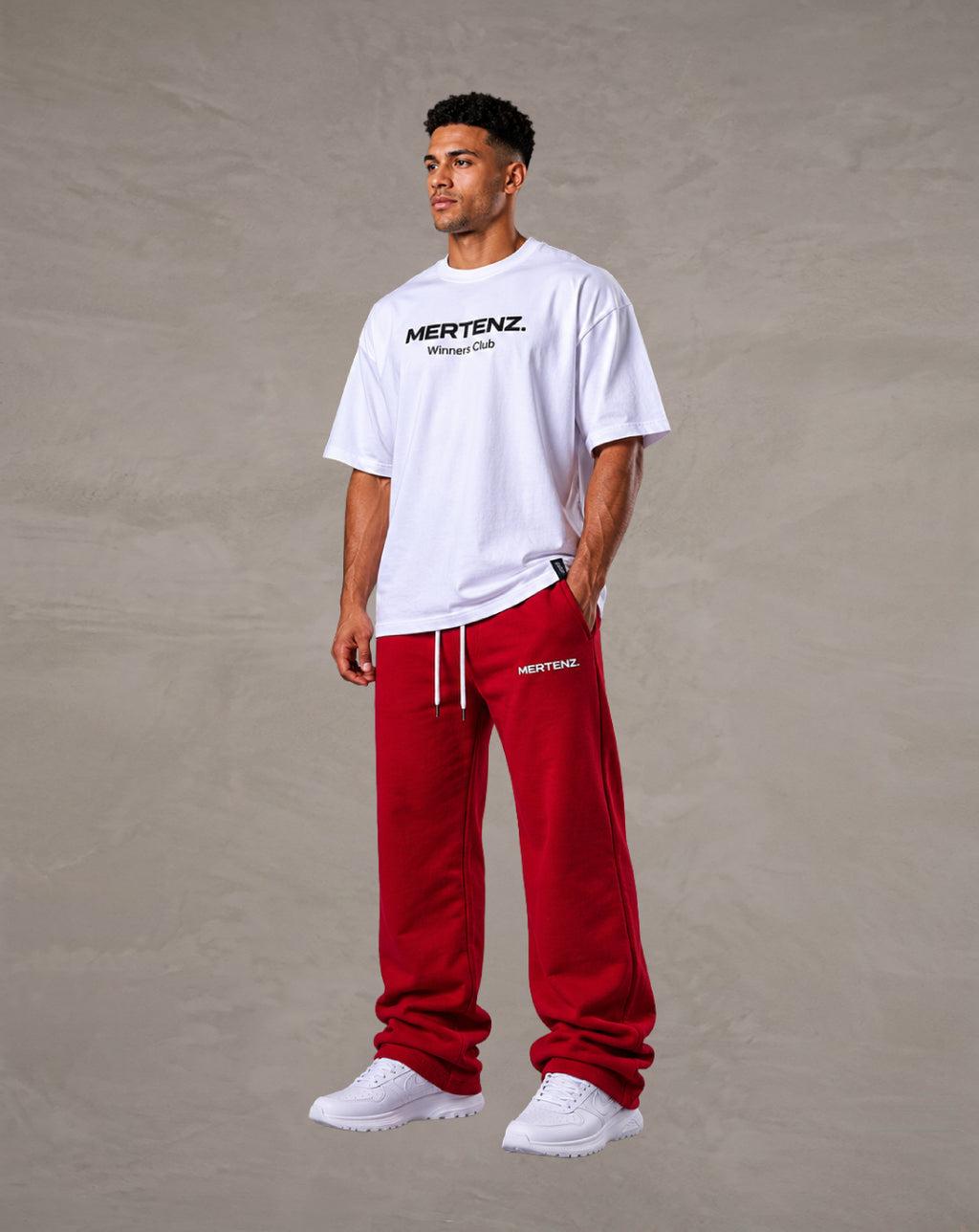 Jogger/sudadera casual – color rojo